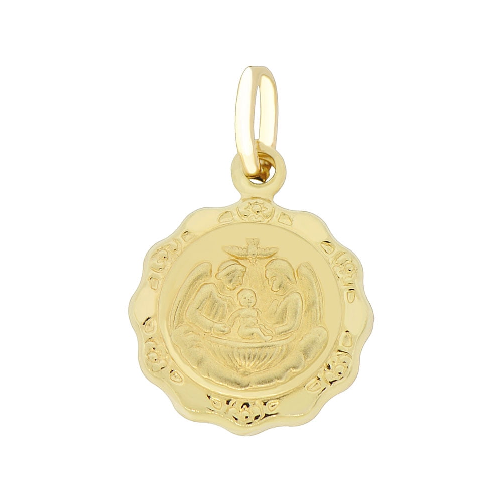 GiveMeGold - 14k Yellow Gold, Small Baptism Christening Religious