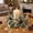 A, variant on Honeeladyy Christmas Candle Ring Wreath, Small Kitchen Cabinet Table Decor, Artificial Berries Snowy Pine Chandelier, Home Dinning Table Centerpiece for Holiday Indoor Decor, 11.02in