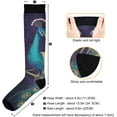 thumbnail image 3 of Coolnut Beautiful Peacock Compression Socks Women Men Knee High Stockings 1Pair for Sports, Running, Travel145 Gift, 3 of 7