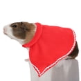 thumbnail image 4 of Disfraz suave de manto rojo para perro y gato, ropa navideña para conejo y cobaya., 4 of 12