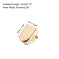 thumbnail image 2 of Uxcell 10x7mm Stainless Steel No Tie Shoelace End Clips Glossy Type, Gold 30 Pack, 2 of 5