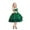 Dark Green, variant on Gunia Girls Formal Dress Elegant Party Tutu Gown Celebrations Satin Lace Wedding Beige Dress For Girls 3-13 Years