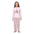 thumbnail image 4 of Cat Christmas Tree Matching Family Pajamas With Dog, Pink Kitty Holiday PJs, Cat Lover Christmas Pajama Set, Plus Sizes, 4 of 7