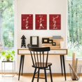 thumbnail image 3 of Hieng Christmas Art PrintsSnowflake & 'Let It Snow,Joy,Neol' Canvas Posters Red Quotes Wall Decoration for Living Room & Bedroom Decores(only canvas), 3 of 6