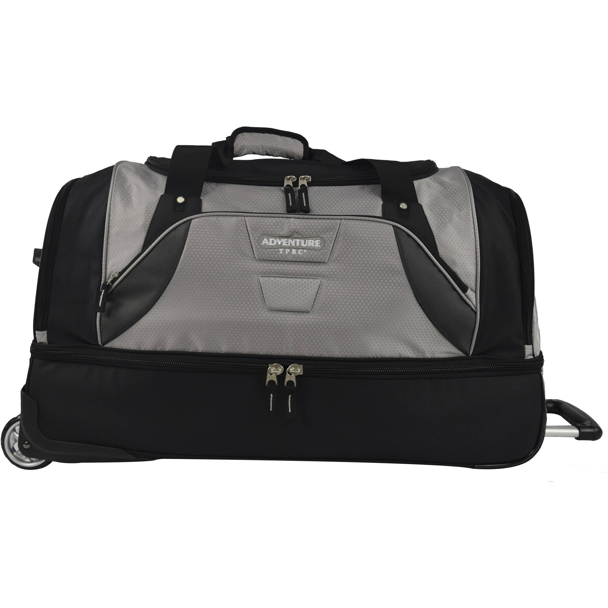coleman 30 rolling drop bottom duffel bag grey