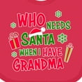 thumbnail image 4 of Inktastic Who Needs Santa when I Have Grandma Boys or Girls Baby Bib, 4 of 4