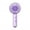 Purple, variant on Portable Mini Fan Portable Handheld Fan with Led Light Usb Rechargeable Mini Fan 3 Speeds Brushless Motor Quiet Design for Travel Office Outdoor Use