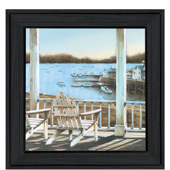 Harbor View by John Rossini Print Wall Art Wood Multi-Color - Ready to Hang