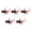 Red, variant on 5pcs Popping Fly Baits Artificial Baits Popping Lure with Hook Fly Fishing Fly Popping Lures