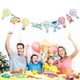 thumbnail image 2 of EeaseMX 1 juego de banderines de globos aerostáticos, banderines creativos para tirar, serpentinas de papel festivas para decoraciones de fiesta de cumpleaños., 2 of 7