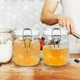 thumbnail image 2 of 2Pcs Clear Honey Jar Airtight Honey Bottles Plastic Jam Jars Caviar Storage Containers, 2 of 6