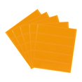 thumbnail image 1 of Unique Bargains Autocollants Réfléchissants 4,5 x 1 Pouce, 25 Pcs Bande de Sécurité Adhésive Imperméable, Or, 1 of 7