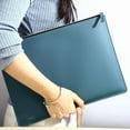 thumbnail image 4 of A4 Leather Zipper Bag in Multiple Colors Business Briefcase PU Document Bag for Professional Use, 4 of 9