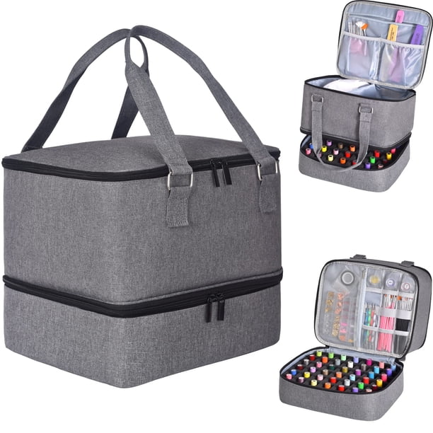 Funda organizadora de esmaltes de uñas FCQQYWZ con capacidad para más de 42 botellas