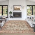 thumbnail image 3 of Traditional 5x7 Area Rug (5'3'' x 7'3'') Persian Cream, Rust Living Room Easy to Clean Machine Washable, 3 of 11