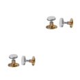 thumbnail image 4 of ziyahi 2pcs Adjustable Threaded Bed Frame Anti -shake Tools Telescopic Support Wall Bracket Bed Frame Accessory With Felt Pad bronze 28*38mm 2Set, 4 of 6