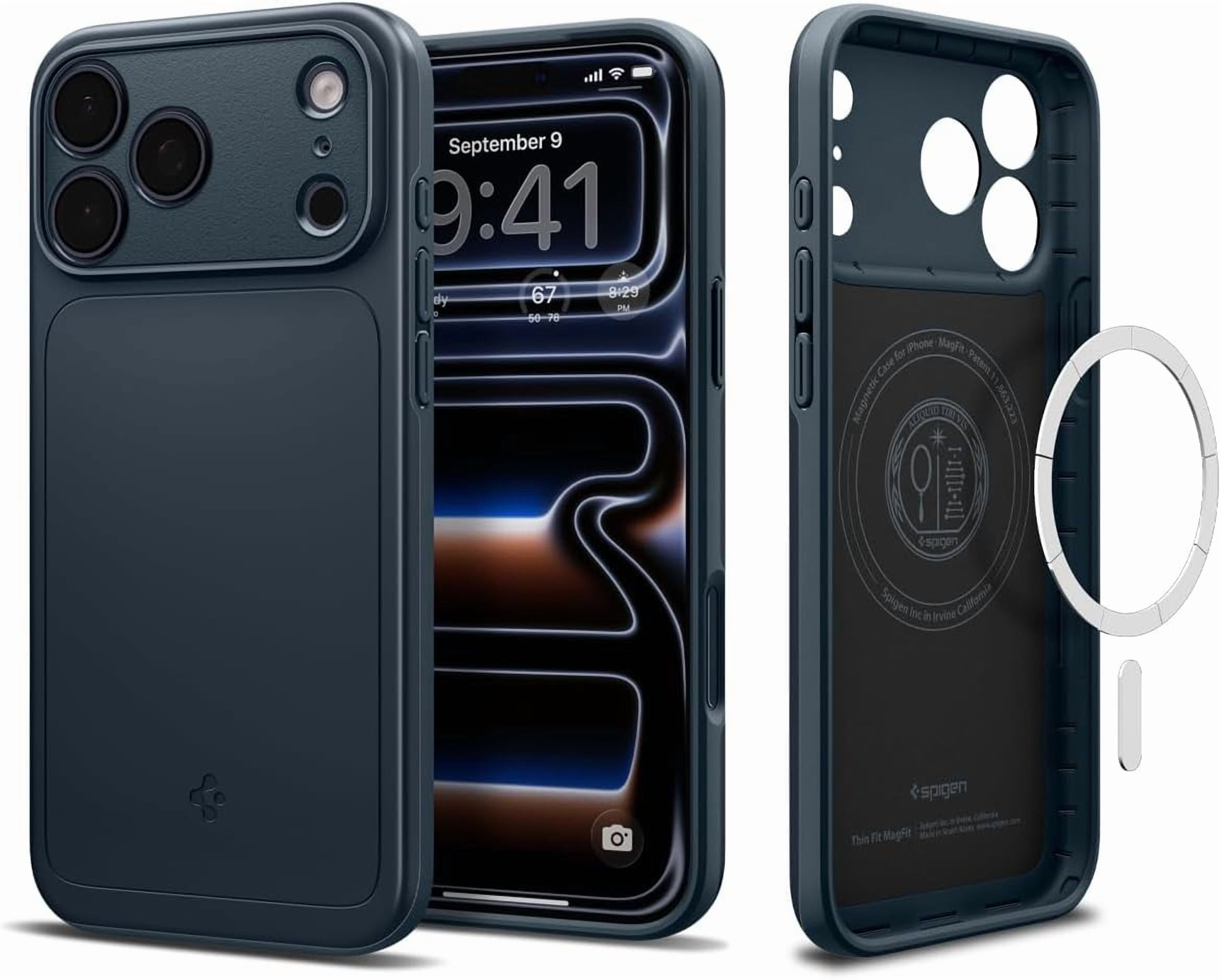 REJODA-Case pour iPhone 17 Pro Max Étui, Mince MagFit [Compatible
