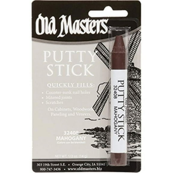 Old Masters 32408 Mahogany Putty Stick - Mahogany