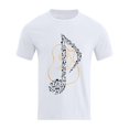 thumbnail image 5 of Xdzjlr T-Shirt Homme Usage Quotidien Col Rond Imprimé Instrument de Musique T-Shirt Décontracté Homme,TG, 5 of 5