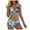 Light Blue, variant on vigerkar Plus Size Tie-Front Bikini Set 2025 – Women's Halter Neck Two-Piece Swimsuit with Tummy Control Light Blue, XXL