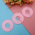 thumbnail image 3 of 3 Pcs Clothing Size Dividers Round Closet Dividing Rings Convenient Clothes Sorting Ring (Pink), 3 of 7