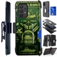thumbnail image 1 of Compatible with Samsung Galaxy A33 5G Hybrid Card Holster Phone Case Cover (Military Logo), 1 of 1