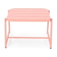 thumbnail image 6 of GDF Studio Crowningshield Outdoor Iron Side Table, Matte Coral, 6 of 6