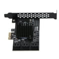 thumbnail image 2 of Tarjeta SATA PCIE integrada PCIE 1X interfaz 8xSATA3.0 interfaces de salida tarjetas de expansión para Win 10, 2 of 8