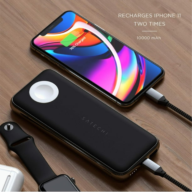 SATECHI Power Bank Inalámbrico Quatro 10,000 mAh Cargador Portátil para  iPhone 15 Pro Max/15 Pro/1 multicolor