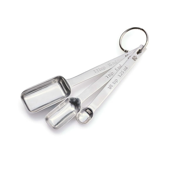 King Arthur Baking Company Spare Measuring Spoons, 18/8 Stainless Steel, 3-Piece Set
