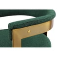 thumbnail image 5 of Meridian Furniture Romeo Green Boucle Fabric Dining Chair (Set of 2), 5 of 8