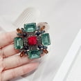 thumbnail image 4 of Baroque Rhinestone Brooch Pin for Women Men Vintage  Crystal Round Ball Victorian Art Deco Brooches Lapel Pins Elegant Dress Accessories Wedding Birthday Jewelry Corsage, 4 of 12