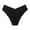 Black, variant on Women Casual Solid Wavy Lace V Shaped Waist Seamless Ice Silk Underwear for Women Brown XL