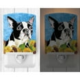 thumbnail image 2 of Caroline's Treasures SC9063CNL Boston Terrier in Summer Flowers Ceramic Night Light, 6x4x3", multicolor, 2 of 2