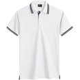 thumbnail image 4 of Geeksport Polo Shirts for Men Short Sleeve Solid Color Causal Collared Golf Tennis T-Shirt Men's Golf Polo Shirts Business Polo Shirts white and black M, 4 of 9