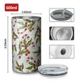 thumbnail image 4 of 20oz Coffee Tumblers White Christmas Candy Cane Pattern Stainless Steel Vacuum Insulated Travel Tumbler Coffee Cups Mug with Lid and Straw with Cleaning Brush for Cold & Hot Drinks, 4 of 5