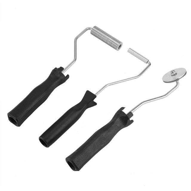 Fiberglass Roller Set, Aluminum Alloy Fiberglass Bubble Laminating Roller ABS Handle for GRP FRP Resin Work, Bubble Paddle Tool Fiberglass Laminating Roller Fiberglass Rollers Jardinería Octpeak No