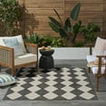 thumbnail image 2 of Nourison Positano Indoor/Outdoor Black 4' x 6' Area Rug (4x6), 2 of 9