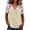 Khaki, variant on hlysgo Women's Lace V-Neck T-Shirts Short Sleeve Loose Fitting Tunic Basic Tops Summer Lightweight Shirts Black,M