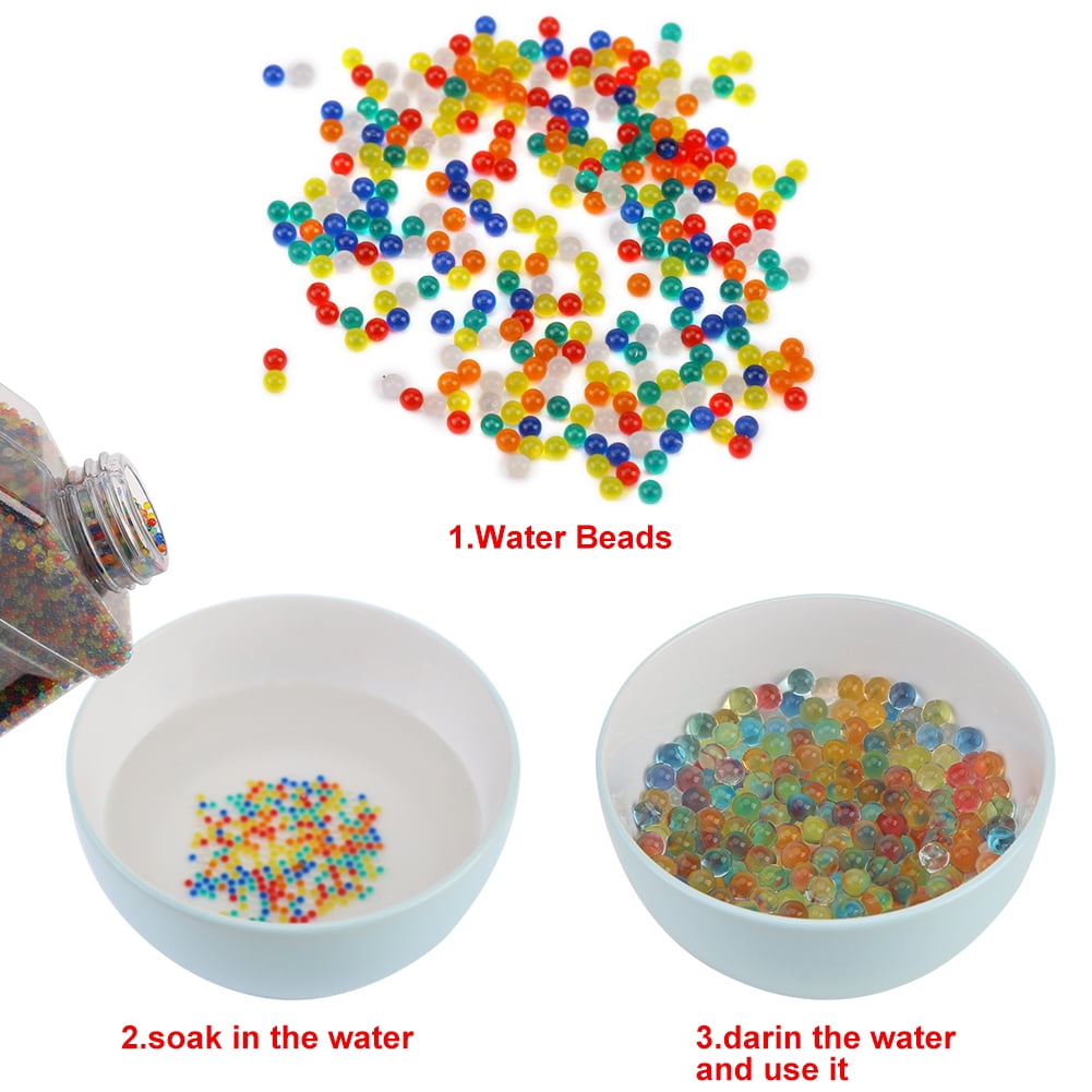 Yosoo Water Beads Pack Growing Balls Kids Sensory Toys Vases Plants Home Decoration, Water Beads