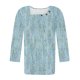 thumbnail image 4 of Blusas para las Mujeres Casual, 3/4 Manga Floral Estampado Camiseta de Moda Top Hecho de Poliéster Transpirable Suave para el Uso Diario de Primavera Otoño, Tops de Blusa para las Mujeres, 4 of 7