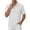 White, variant on IWRICH Polo Shirts for Men Short Sleeve Button up Collared Tops Casual Summer Vacation Dress Shirts White XL