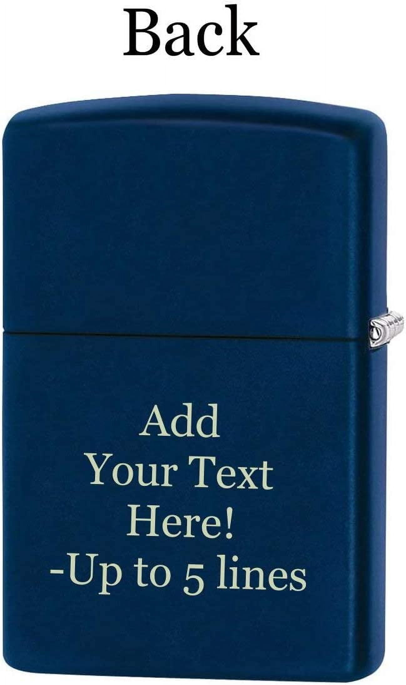 Zippo Lighter - Personalized Custom Message Engraved on Backside for Abstract USA Flag American US Patriotic (Abstract American USA Flag Z5197)