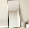 thumbnail image 2 of POSHIONS 71"x32" Full Length Floor Mirror Standing Rectangle Mirror, Black, 2 of 9