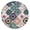 Style,, variant on Vinyl Tablecloth Round Boho Chic Earthy Style, Waterproof Elastic Fitted Table Cover, Backed for Indoor Outdoor Use