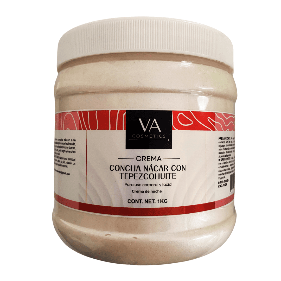 Crema Concha Nácar con Tepezcohuite Corporal Y Facial 1 Kilo VA ...