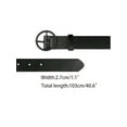 thumbnail image 3 of INSPIRE CHIC Women's PU Leather Belts for Dresses, Fashion Black Waistband Girl Belt Round Buckle Black, 3 of 5