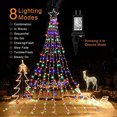 thumbnail image 3 of Cadena de luces navideñas DANLI 320 LED Star IP44 a prueba de agua, 3 of 8