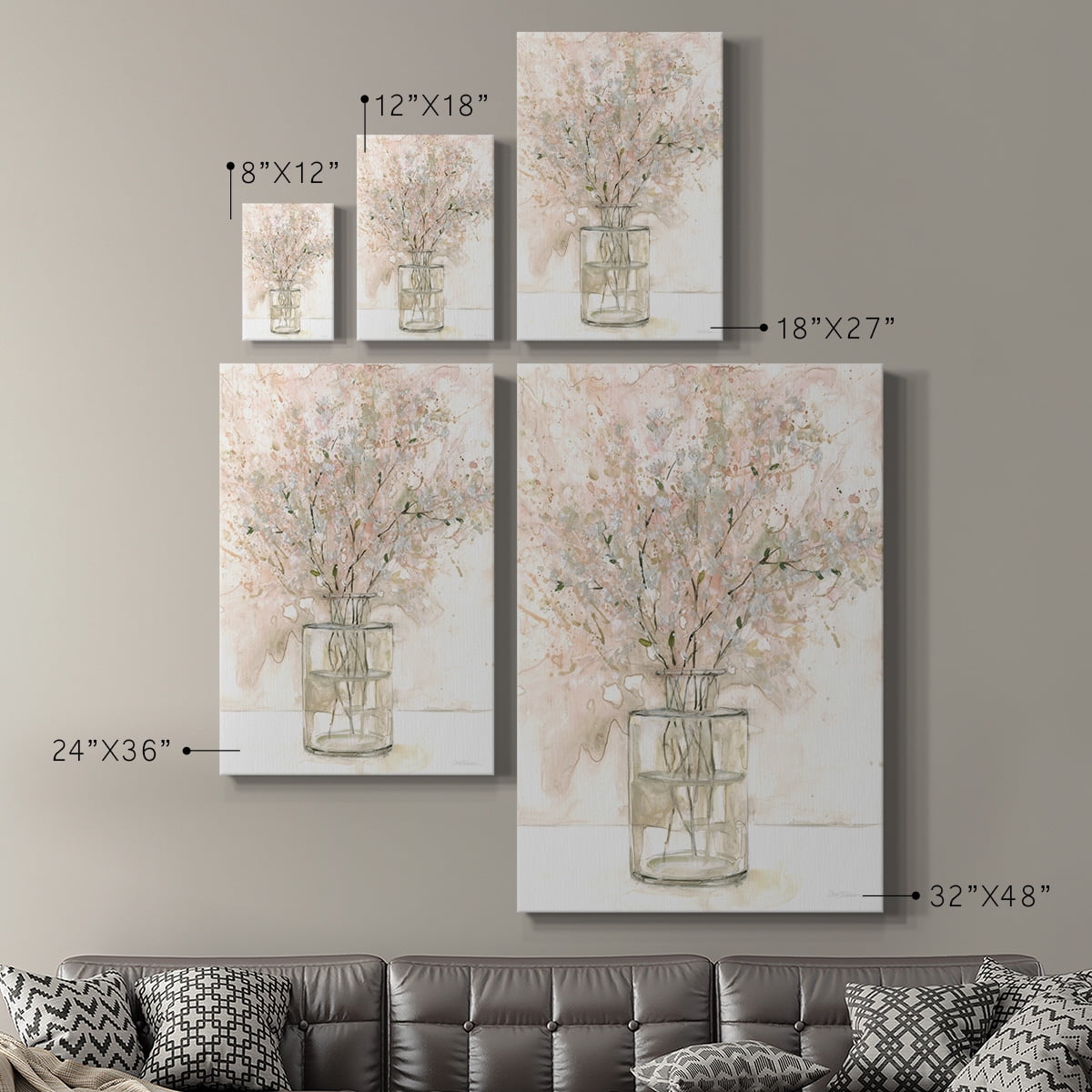 Delicate Arrangement I Premium Gallery Wrapped Canvas - Ready to Hang