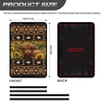thumbnail image 3 of Psesaysky RV Door Window Shade Cover - RV Blackout Window Cover with UV Protection and Privacy Features (17.3x26 in) Half-Fold Design, Reflective Silver Coating, Brown Aztec Highland Cow Sunflower, 3 of 7